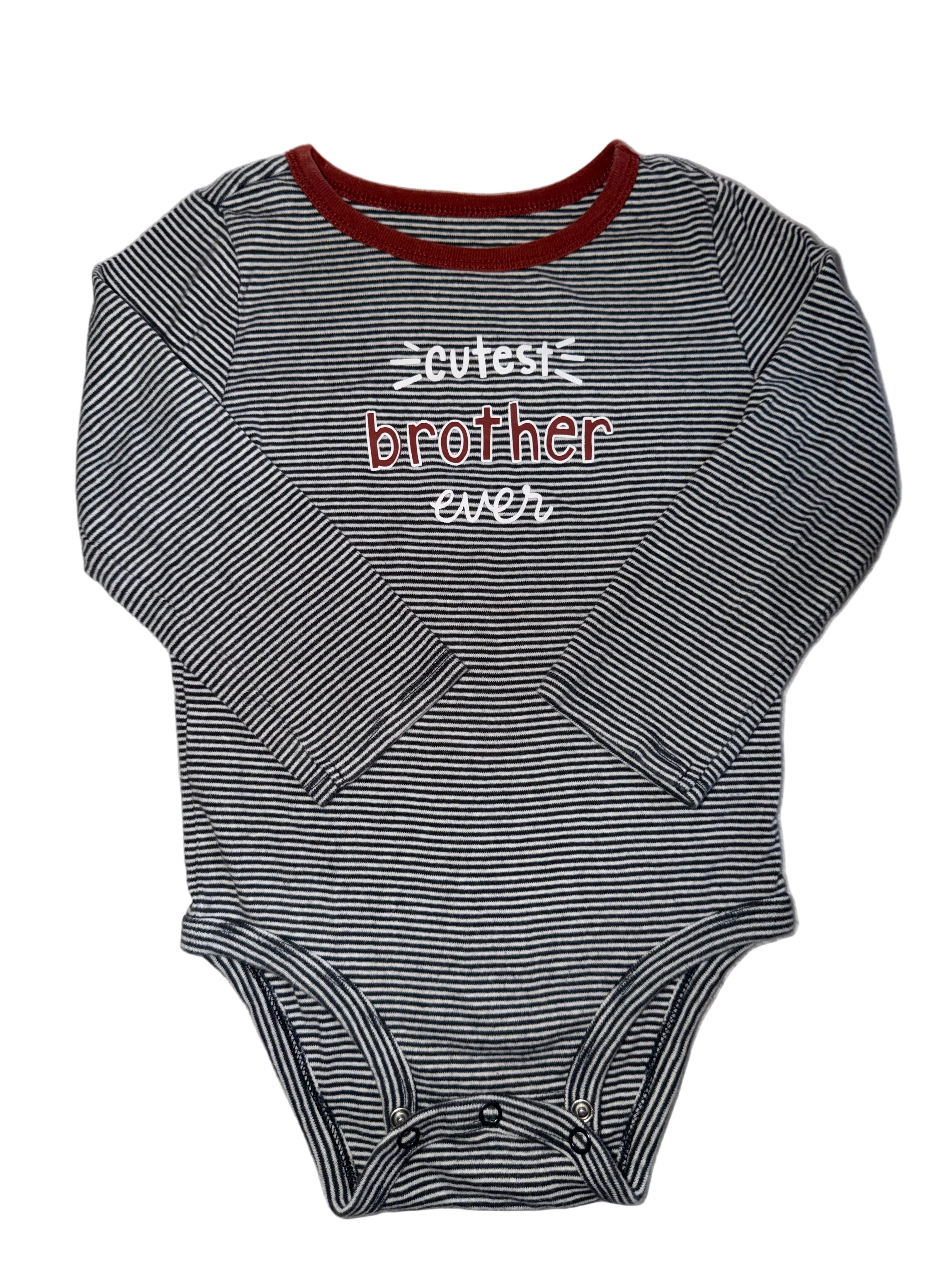 Brother Onesie Size 24m
