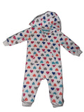 Hooded Heart Print One Piece Size 9m