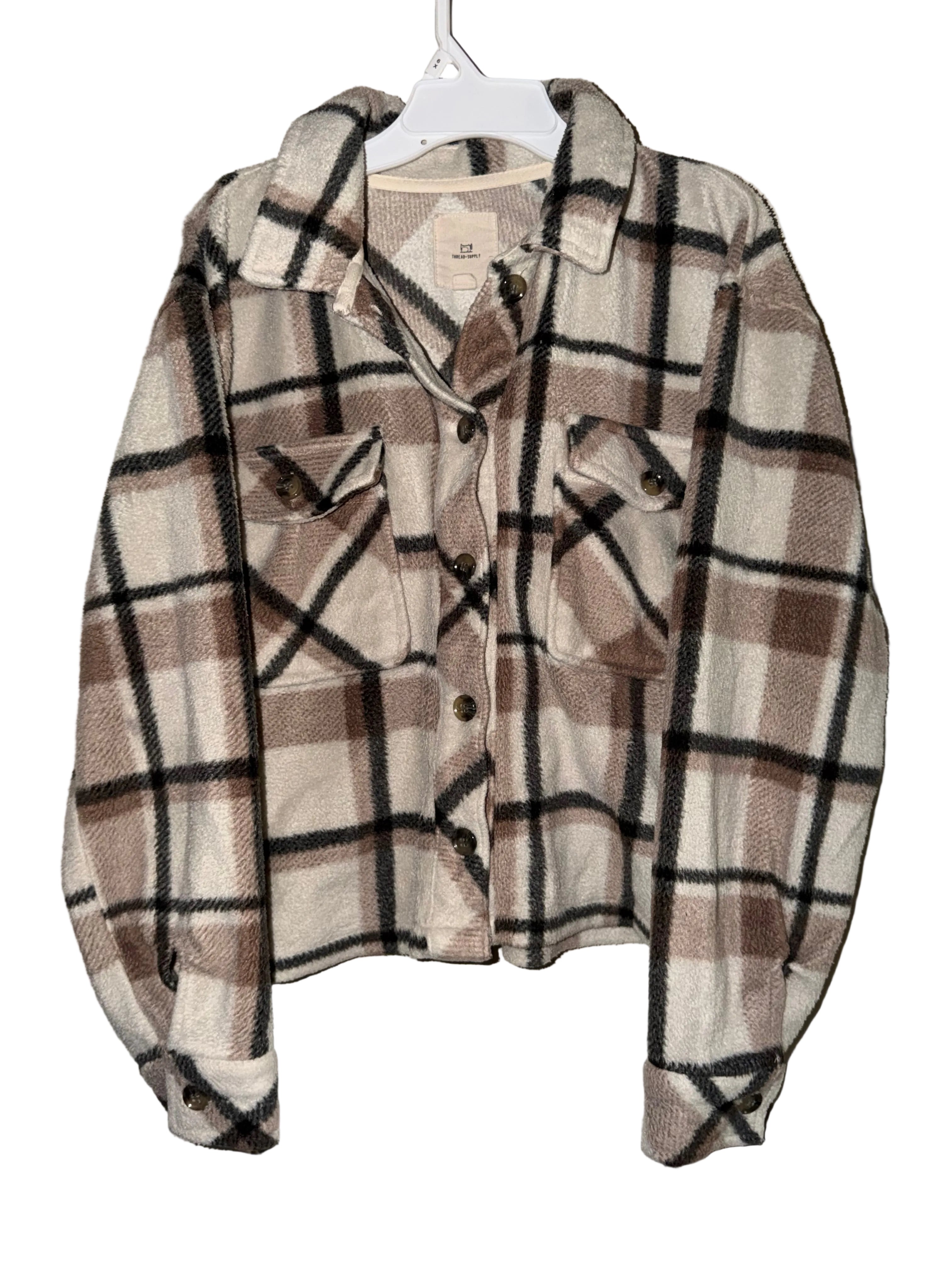Women’s Cropped Shacket Size M