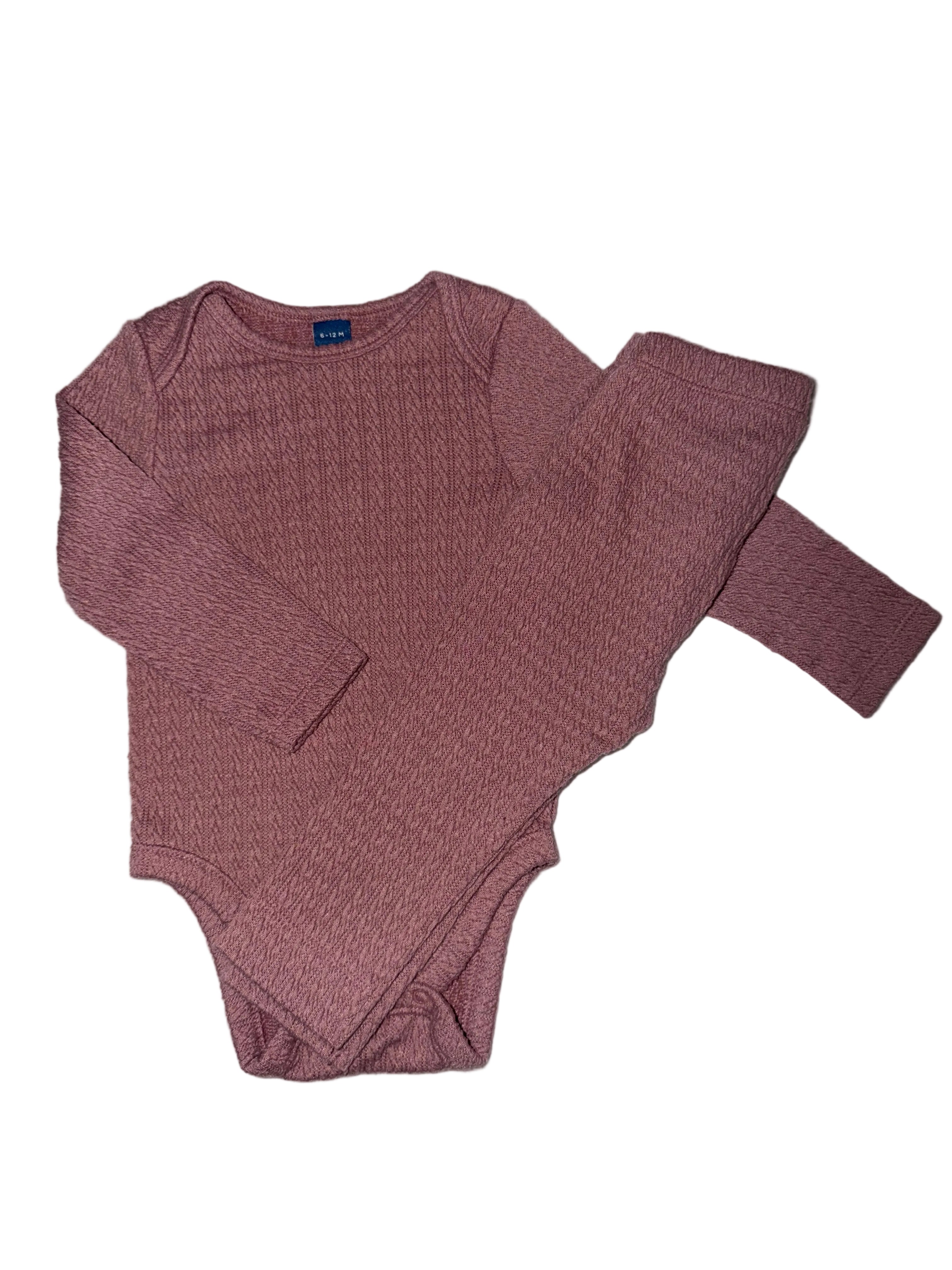Waffle Knit Set Size 6-12m