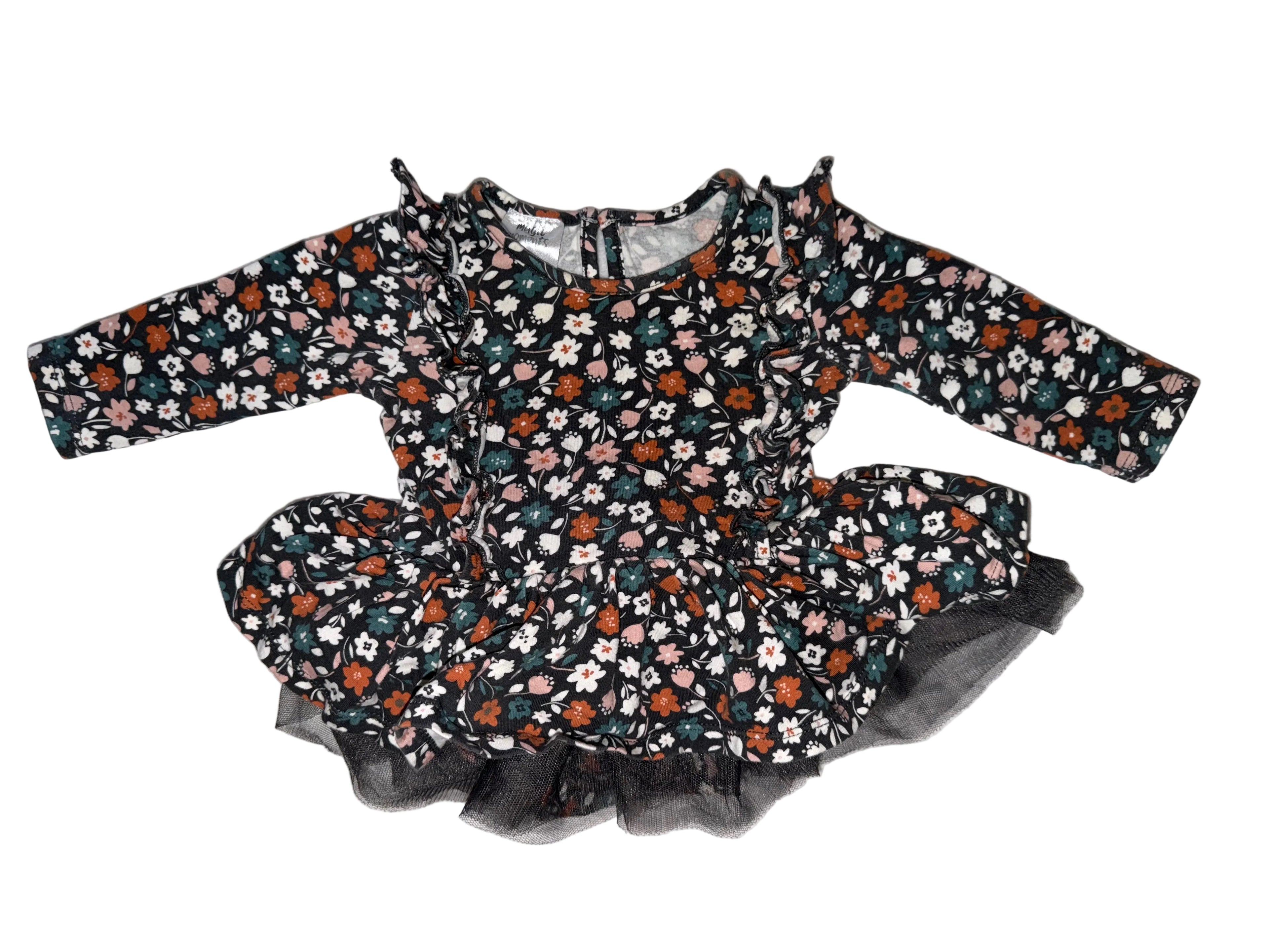 Floral Onesie Dress Size 6m