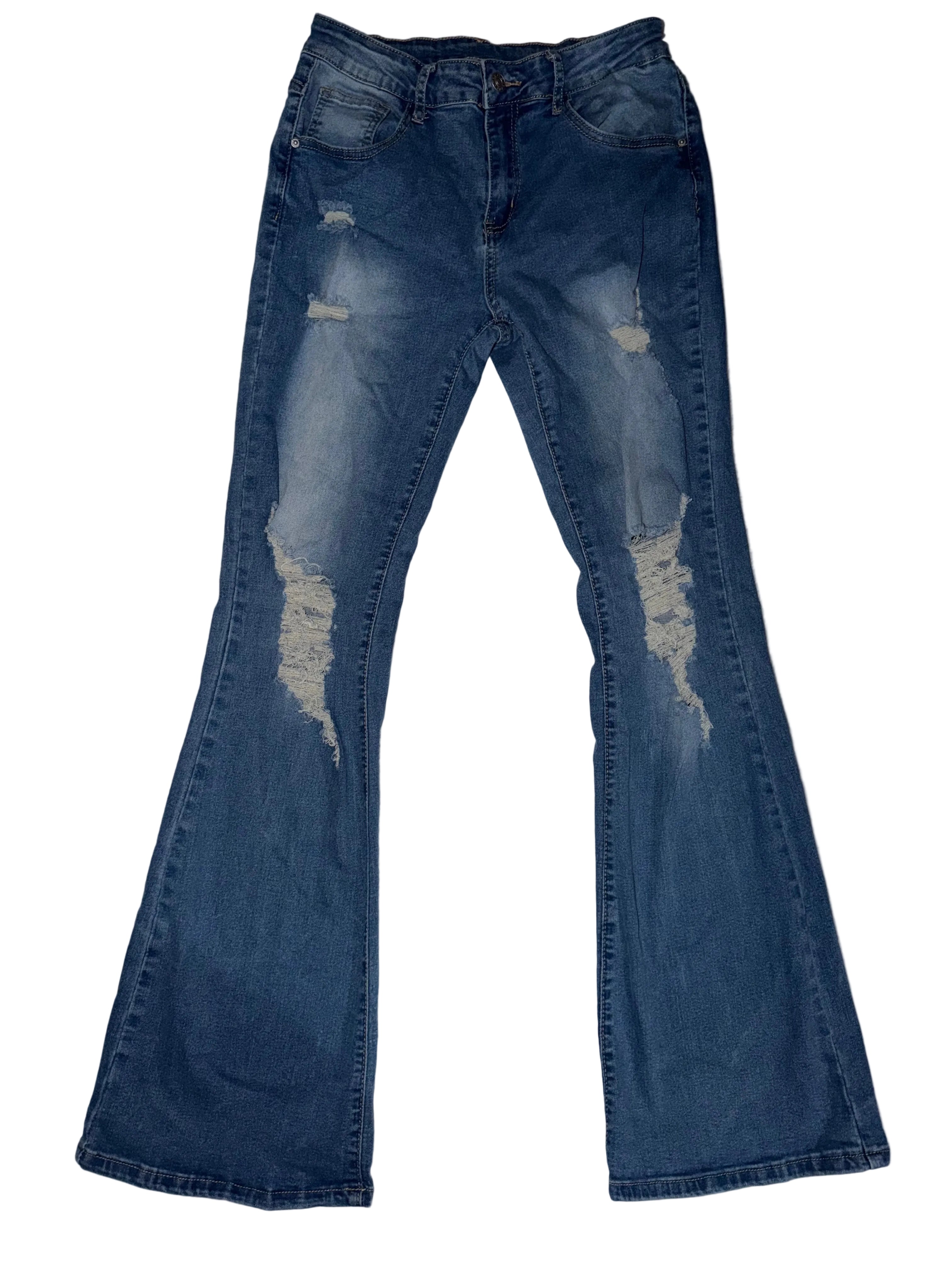 Women’s Ripped Flare Jeans Size 30
