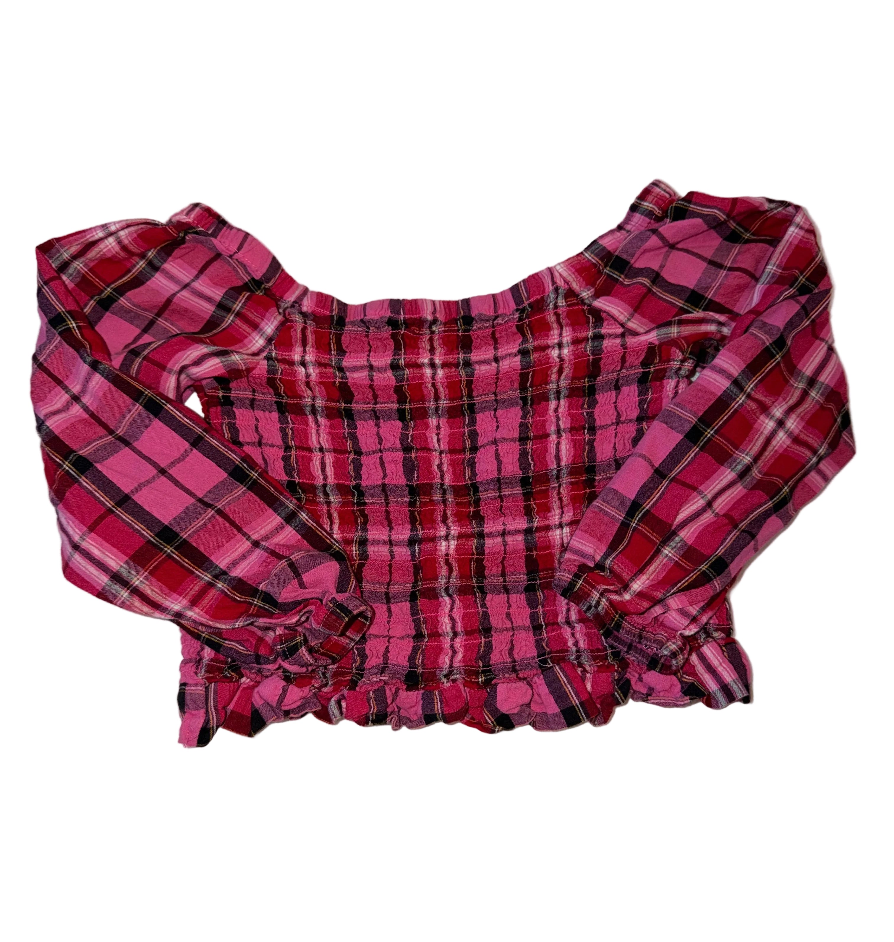 Girls Plaid Shirt Size S