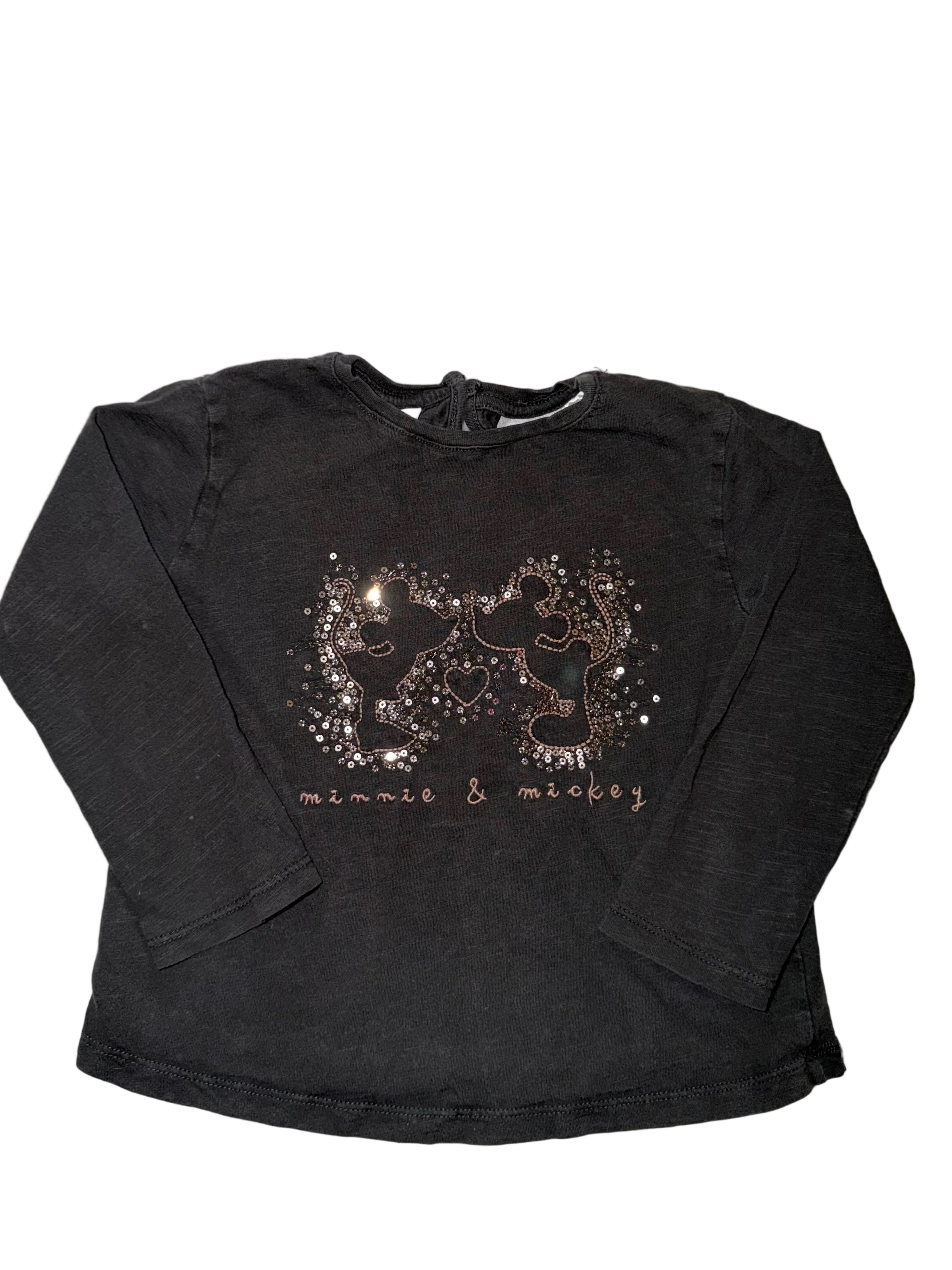 Minnie & Mickey Shirt Size 2-3