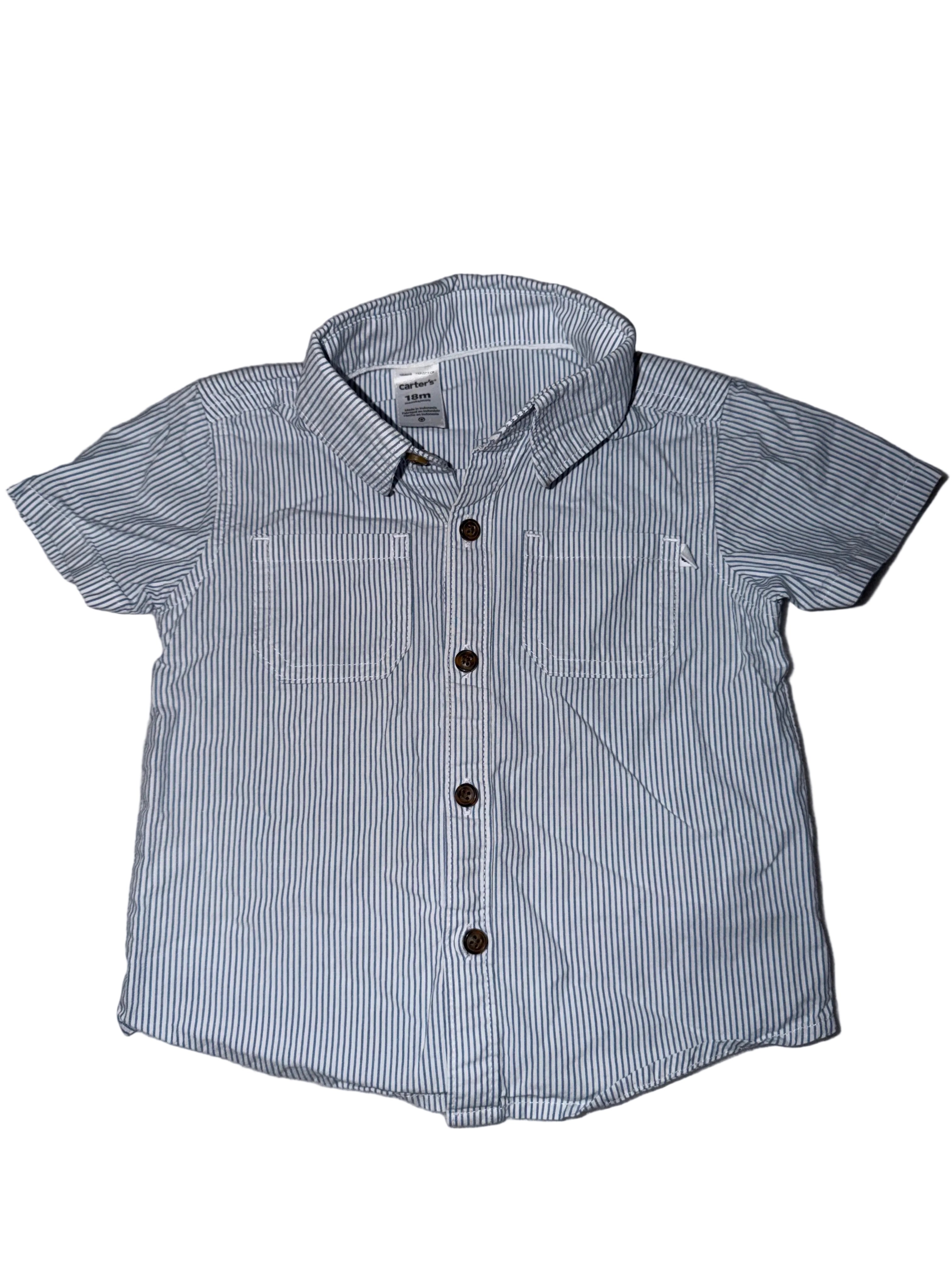 Collared Button Up Tee Size 18m