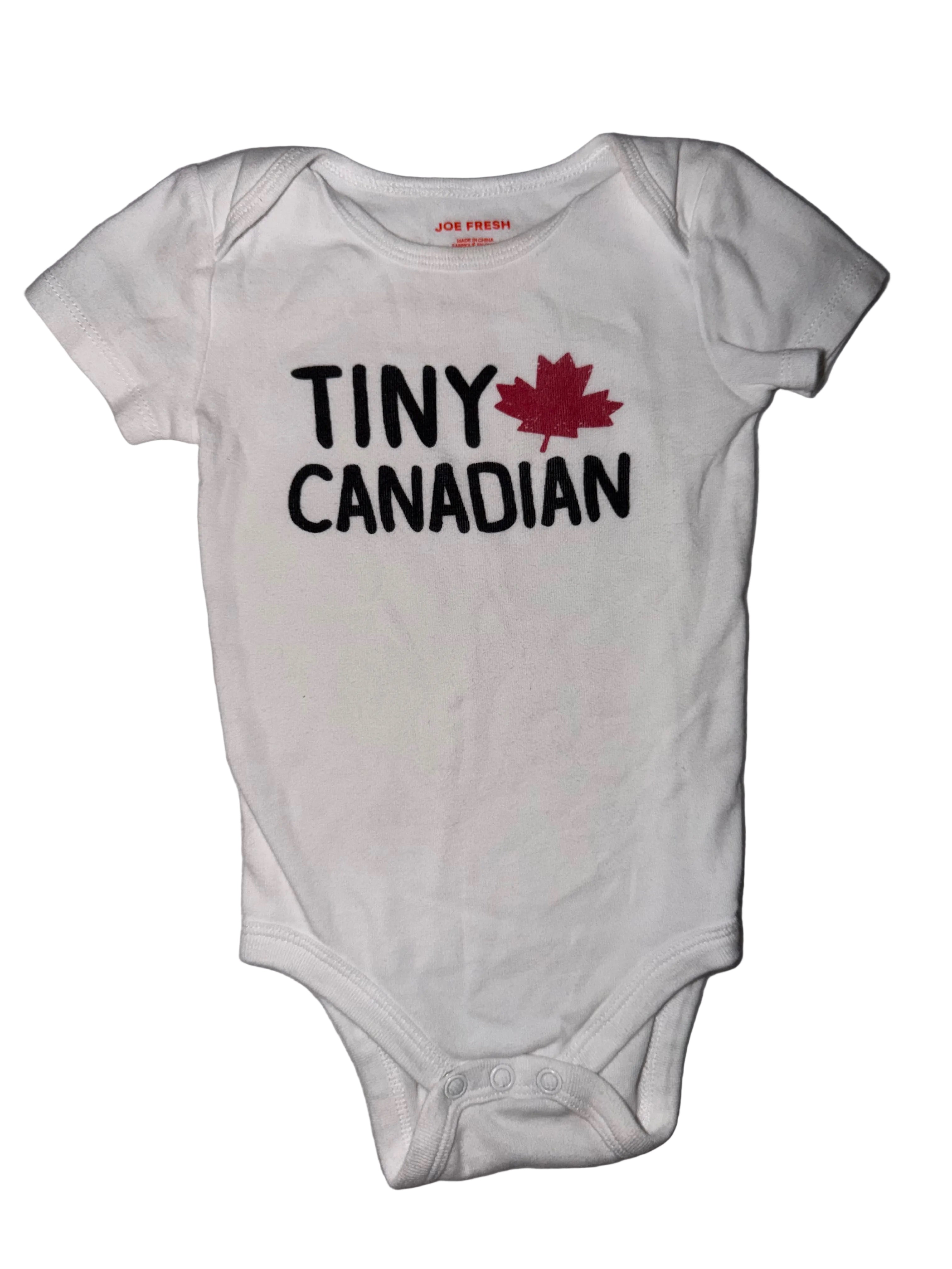 Tiny Canadian Onesie Size 6-12m