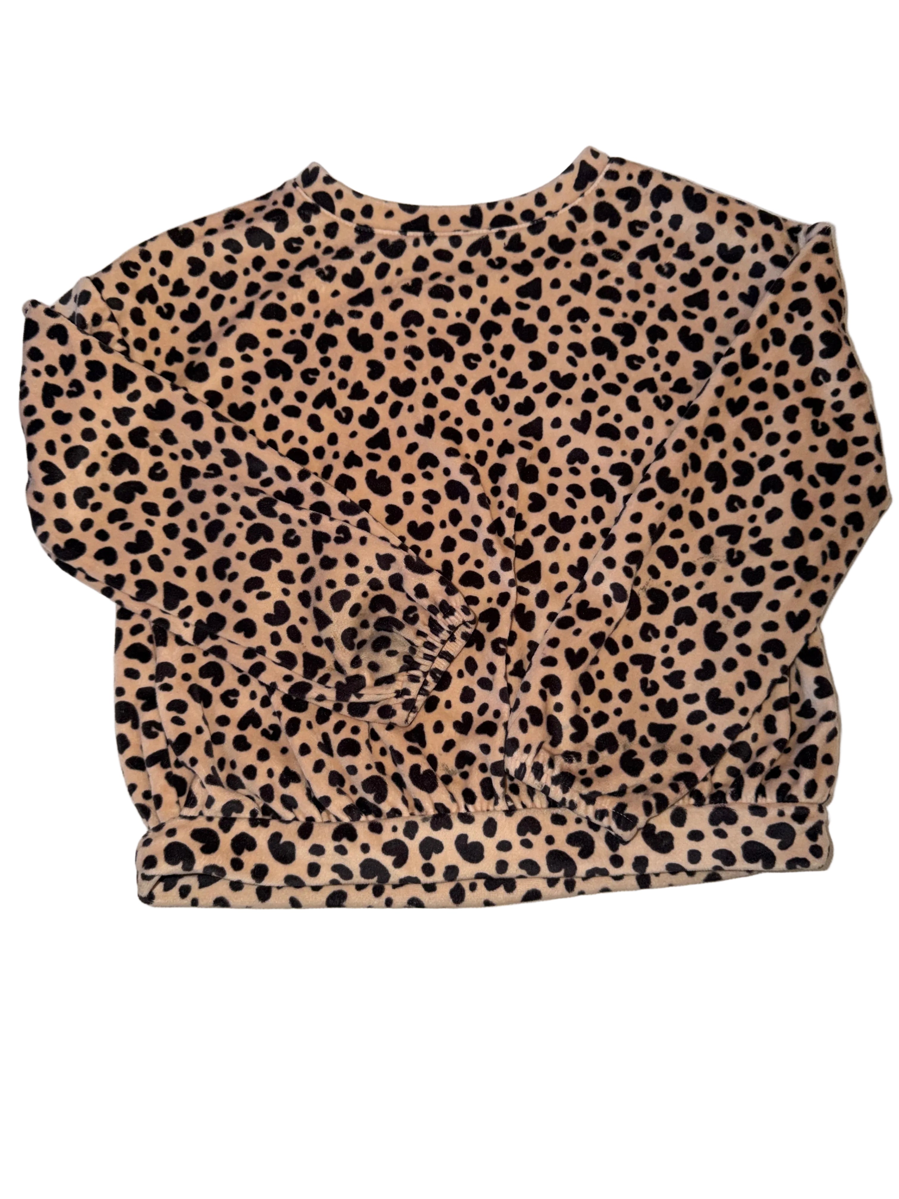 Soft Cheetah Print Crewneck Size 7/8