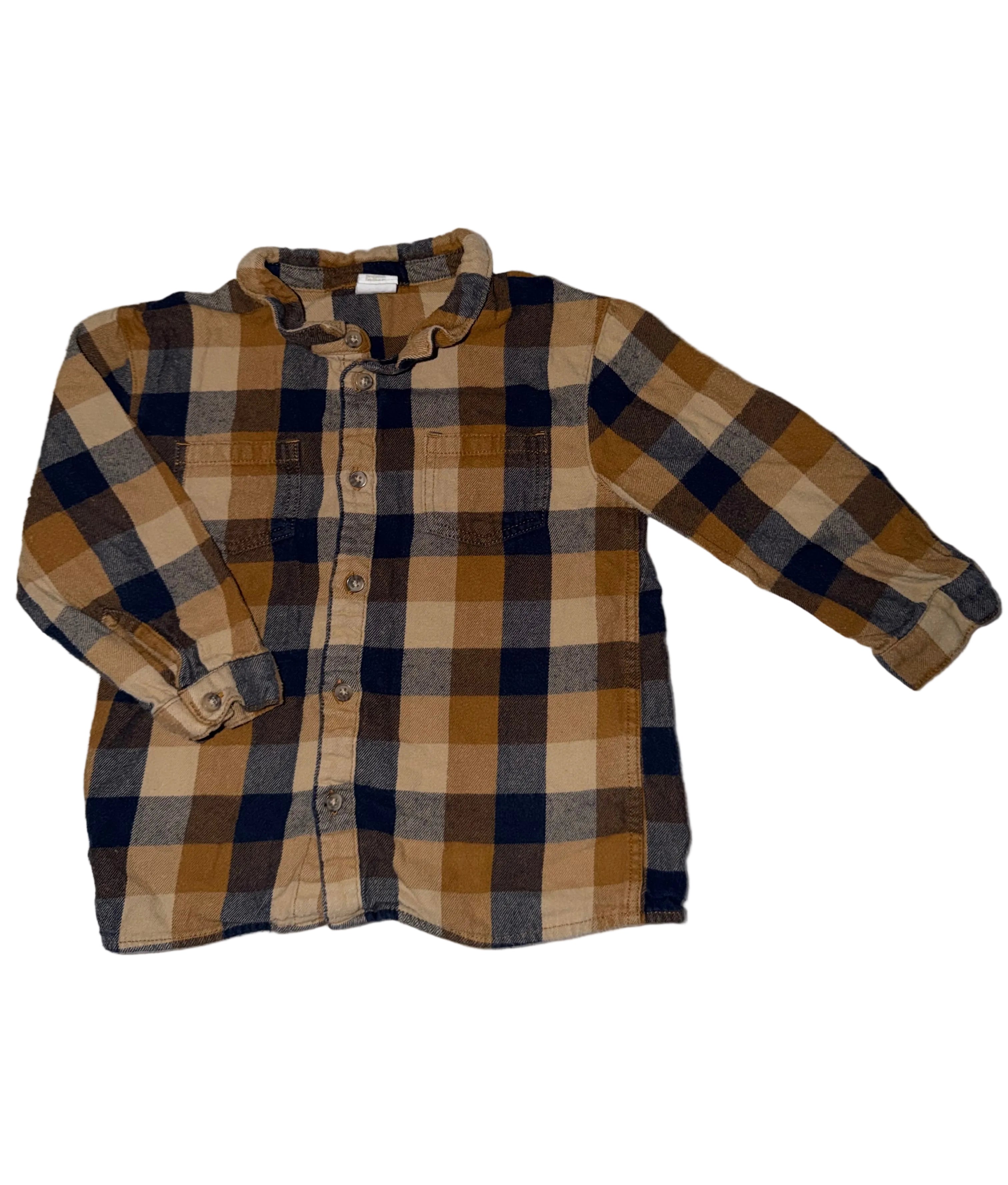 Plaid Button Up Shirt Size 2-3