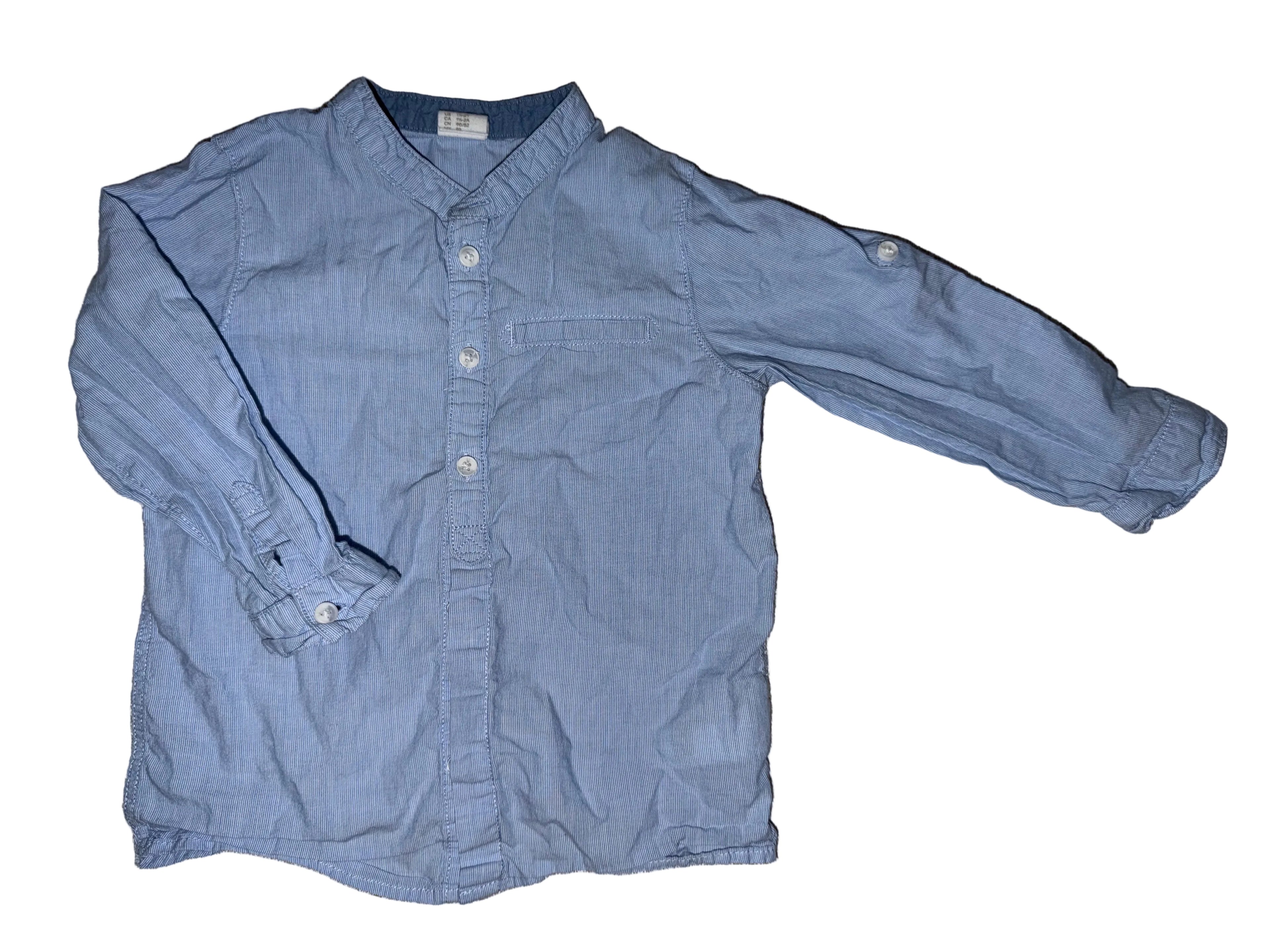 Blue Button Up Shirt Size 1 1/2-2
