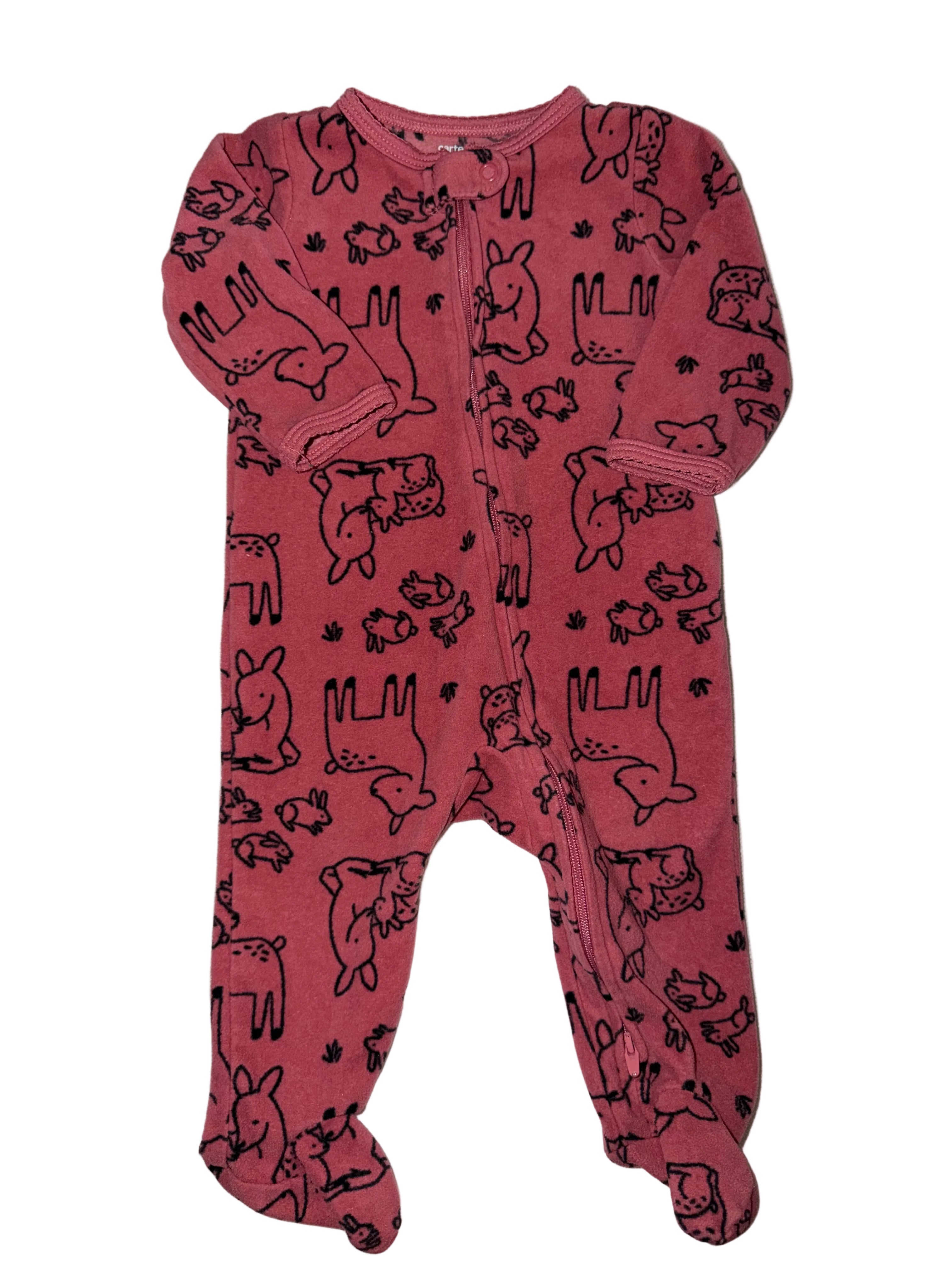 Deer Print Sleeper Size 6m