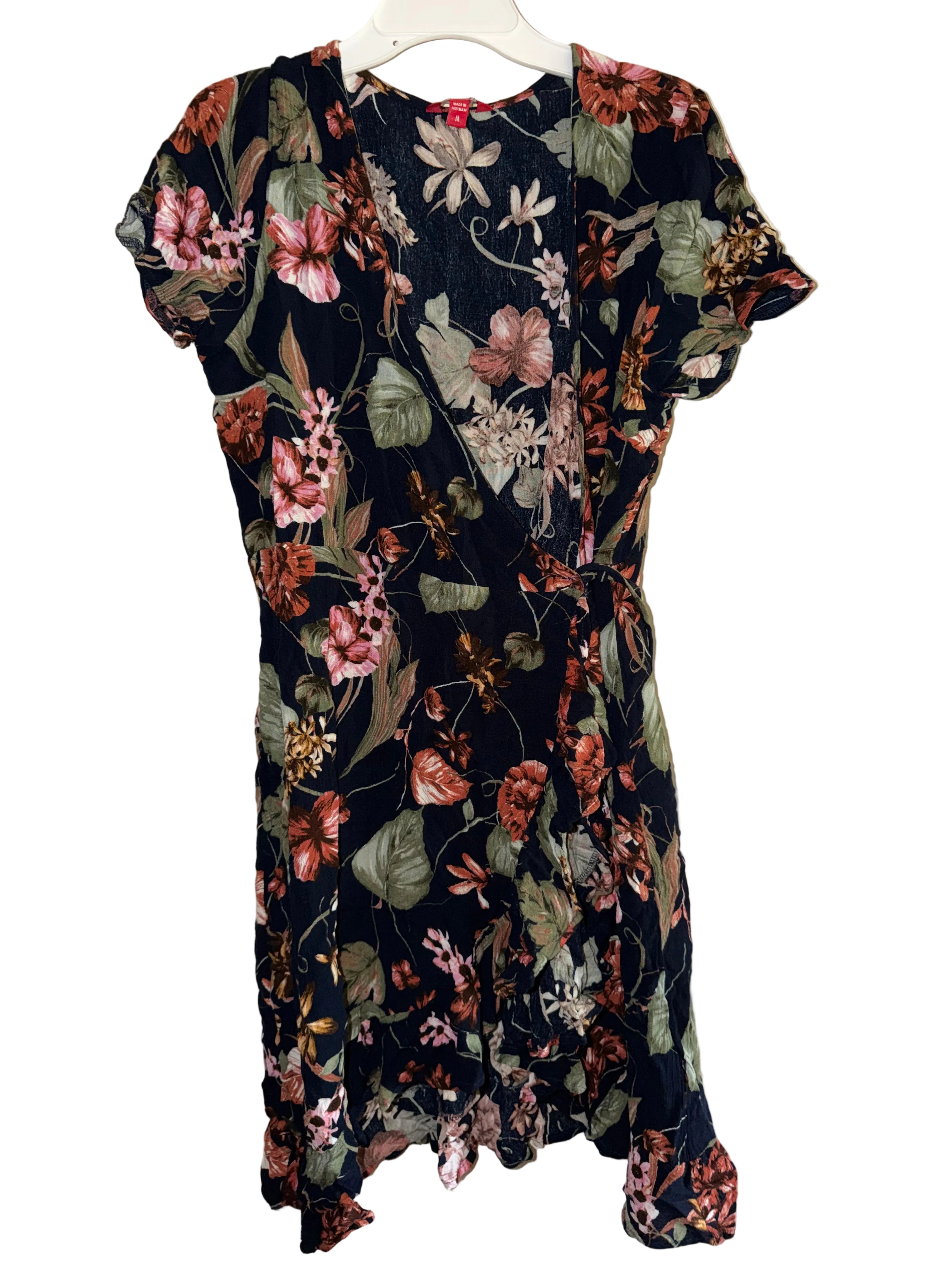 Women’s Floral Wrap Dress Size M