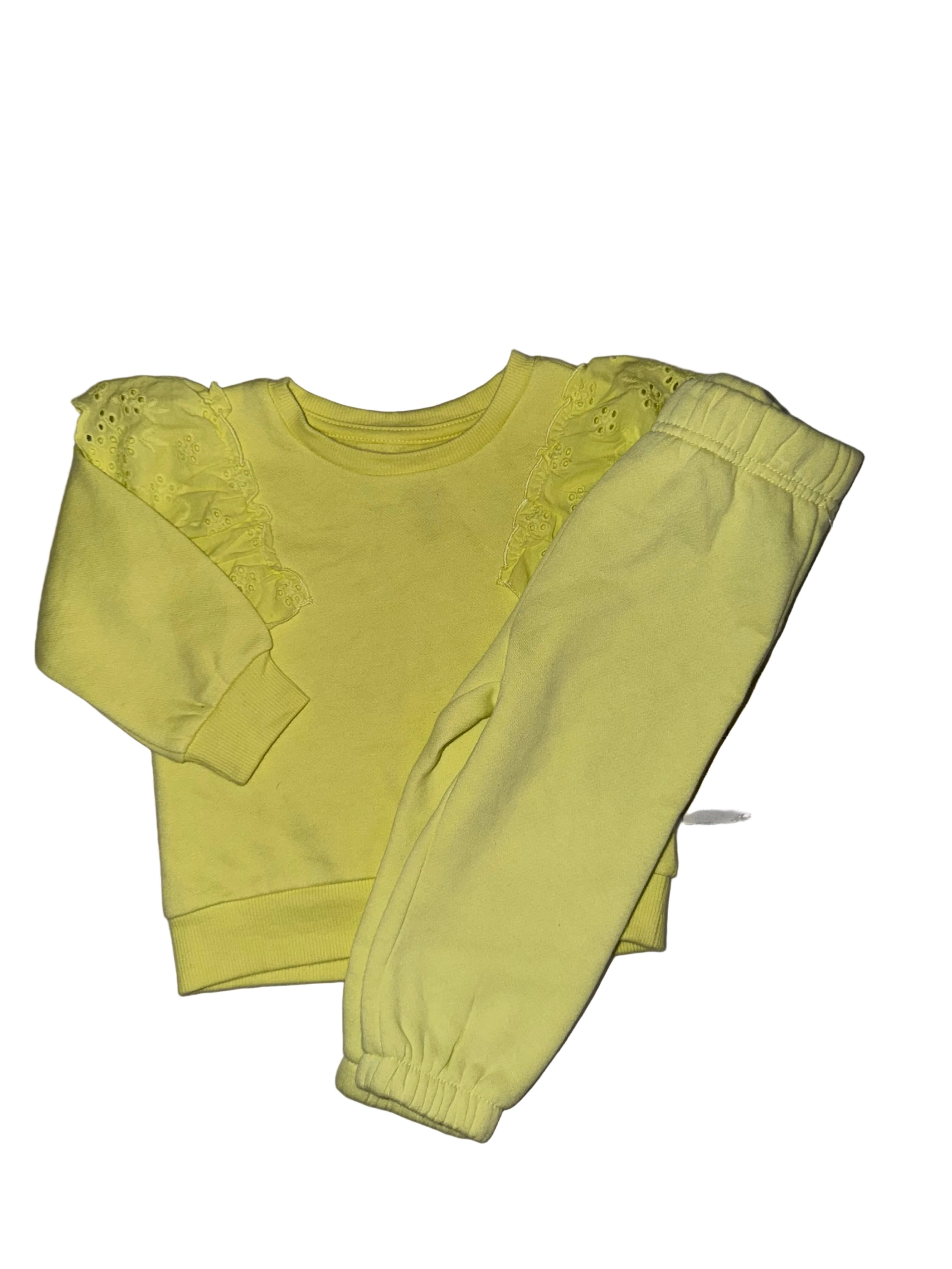 NWT Bright Yellow Set Size 6-12m